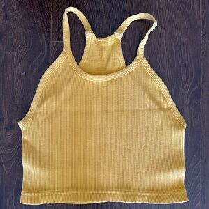 FP Movement by Free People Yellow Happiness Runs Crop Top